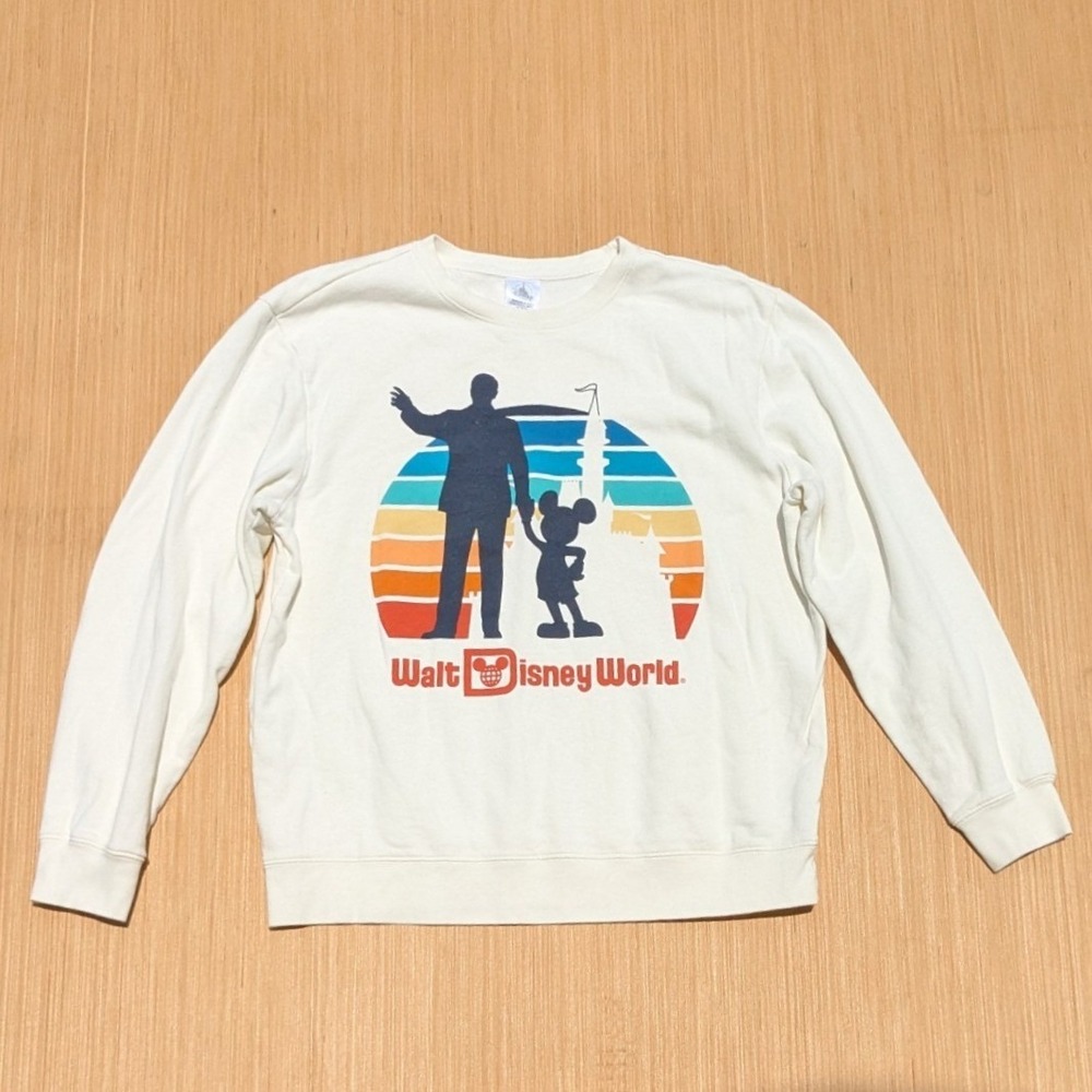 Disney Parks Sweatshirt 2024 Walt Disney World Castle Pullover Women's Medium